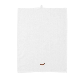 Πετσέτα Τσαγιού Sausage Yummy 605866 70x50cm White-Beige Normann Copenhagen Βαμβάκι-Λινό