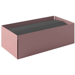 Θήκη Για Χειροπετσέτες Ζικ - Ζακ 121-303 25x13x7,5cm Matt Pink Pam&Co Ανοξείδωτο Ατσάλι