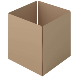 Θήκη Οργάνωσης Κύβος 118-103 13x13x13cm Matt Beige Pam&Co Ανοξείδωτο Ατσάλι