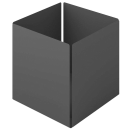Θήκη Οργάνωσης Κύβος 118-113 13x13x13cm Matt Anthracite Pam&Co Ανοξείδωτο Ατσάλι