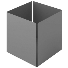 Θήκη Οργάνωσης Κύβος 118-163 13x13x13cm Matt Concrete Grey Pam&Co Ανοξείδωτο Ατσάλι
