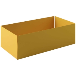 Θήκη Οργάνωσης 119-603 25x13x7,5cm Matt Yellow Pam&Co Ανοξείδωτο Ατσάλι