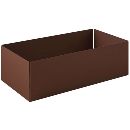 Θήκη Οργάνωσης 119-943 25x13x7,5cm Matt Wenge Pam&Co Ανοξείδωτο Ατσάλι