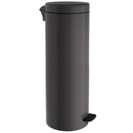 Κάδος Απορριμμάτων Soft Close 2565-113 Φ25x65cm 30lt Matt Anthracite Pam&Co Ανοξείδωτο Ατσάλι