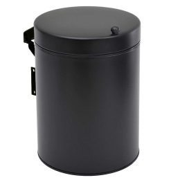 Κάδος Απορριμμάτων 3lt 03-690-403 Matt Black Wall Mounted Ατσάλι,Πλαστικό
