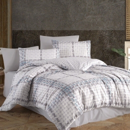 Παπλωματοθήκη Next 3200 (Σετ 3τμχ) Beige Nexttoo Υπέρδιπλο 100% Βαμβάκι