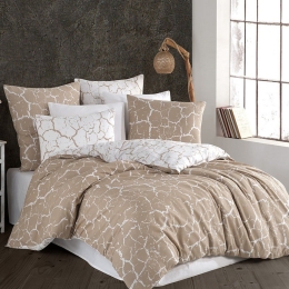 Παπλωματοθήκη Next 3197 (Σετ 3τμχ) Beige Nexttoo Υπέρδιπλο 230x250cm 100% Βαμβάκι