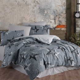 Παπλωματοθήκη Next 3201 (Σετ 3τμχ) Grey Nexttoo Υπέρδιπλο 230x250cm 100% Βαμβάκι