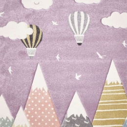 Χαλί Παιδικό Diamond 24192-50 Purple Merinos 133X190cm