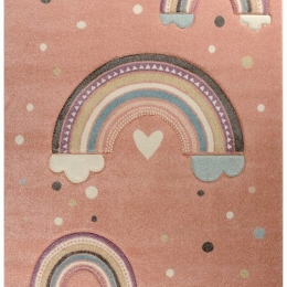 Χαλί Diamond 40109-255 Round Pink-Multi Merinos 160X160 Round