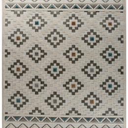 Σετ Χαλιά Κρεβατοκάμαρας 3Τμχ. Tenerife 54097-230 Ivory-Multi Merinos ΣΕΤ (2 67x140 & 67x220) Frise