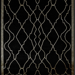 Χαλί Craft 36939-975 Black-Gold Merinos 160X230cm