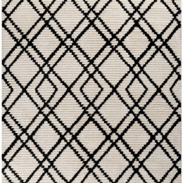 Χαλί Etro 35782-095 Ecru-Black Merinos 200X290cm