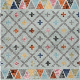 Χαλί Palmas 37930-132 Blue-Multi Merinos 133X190cm