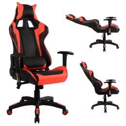 ΠΟΛΥΘΡΟΝΑ GAMING ZAYN HM1056.01 ΜΑΥΡΟ-ΚΟΚΚΙΝΟ PU 67x70x134 εκ.