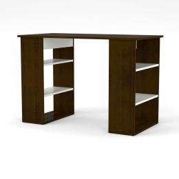 Γραφείο Mε Ράφια Wenge-Λευκό TO-110TABLE 110x55x75εκ.