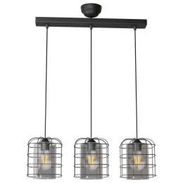 Φωτιστικό Οροφής MEC-17993RAGABLACK 3xΕ27 40W 50x15x65cm Black Aidonitsa