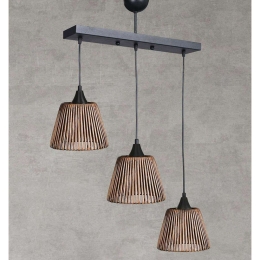 Φωτιστικό Οροφής - Ράγα MEC-5322F3 3xΕ27 40W 70x10x90cm Black Aidonitsa