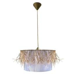 Φωτιστικό Οροφής MEC-8693F1 1xΕ27 40W Φ40cm 100cm Natural Aidonitsa