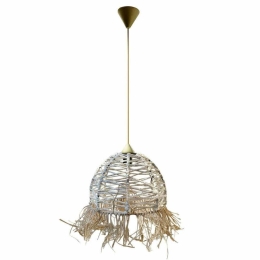 Φωτιστικό Οροφής MEC-8794F1 1xΕ27 40W Φ30cm 100cm Natural Aidonitsa