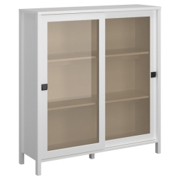 Βιτρίνα Marocco TO-MARWIT2WHITE 120x37x130.5cm White