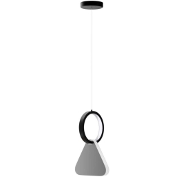 Φωτιστικό Οροφής Symmetric HU-HJ2181-1C Φ15x120cm Led 750lm 15W 4000K Nickel-Black Aidonitsa