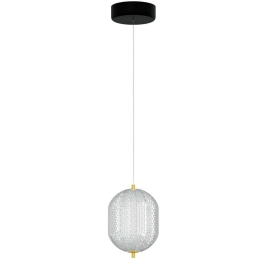 Φωτιστικό Οροφής HU-HJ6059-B 20x15x120cm Led 1260lm 18W 4000K Clear-Gold Aidonitsa