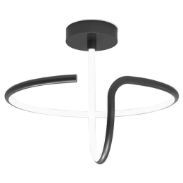 Φωτιστικό Οροφής DC-LM-0018-420 Φ42x26cm Led 3740lm 34W 3000K Black Aidonitsa