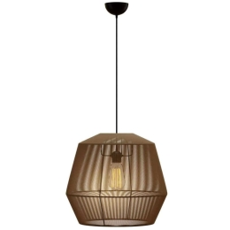 Φωτιστικό Οροφής MEC-80347BROWN Φ39x120cm 1xΕ27 40W Brown Aidonitsa