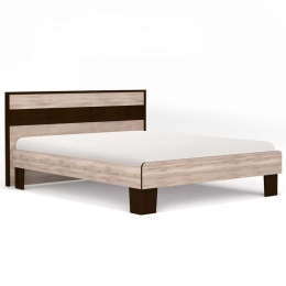 Κρεβάτι Scarlet (Για Στρώμα 140x200cm) SCARLET140 155x205x90,5cm Sonoma-Wenge Ημίδιπλο