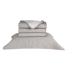 Κουβερλί Brio 26 Διπλής Όψης Grey Kentia Μονό 160x240cm Βαμβάκι-Πολυέστερ