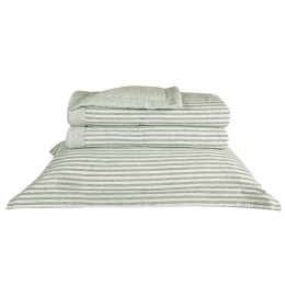 Μαξιλαροθήκη Delia 10 Green Kentia 50Χ70 50x70cm Βαμβάκι-Λινό