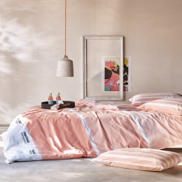 Κουβερτόριο Pantone 0614 Salmon Pink Kentia Μονό 160x260cm 100% Βαμβάκι