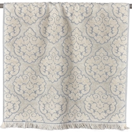 Πετσέτα Mallory 19 Blue-Ecru Kentia Προσώπου 50x90cm 100% Βαμβάκι