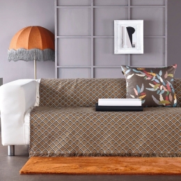 Ριχτάρι Castello 24 Golden Brown Kentia Τετραθέσιο 180x340cm Βαμβάκι-Ακρυλικό