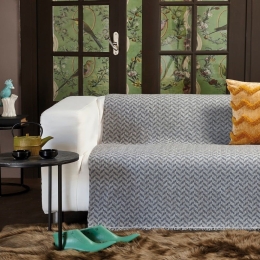 Ριχτάρι Oscar 22 Grey Kentia Πολυθρόνα 170x180cm Βαμβάκι-Ακρυλικό