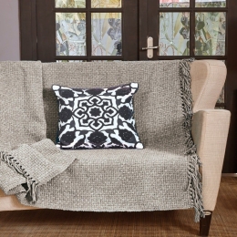 Ριχτάρι Palmer 32 Beige Grey Kentia Τριθέσιο Πολυέστερ