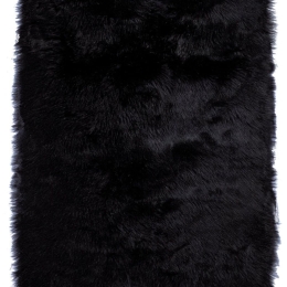 Χαλάκι Γούνινο Mario 30 Black Kentia 70X110cm