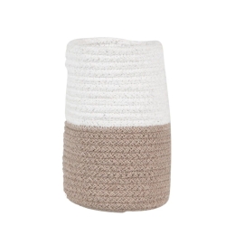 Καλάθι Cestino 224 (10X10X20) Beige-White Kentia 100% Βαμβάκι
