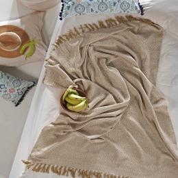 Κουβέρτα Demi 09 Ochre Kentia King Size 260x240cm 100% Βαμβάκι