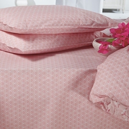 Μαξιλαροθήκες Renata 14A (Σετ 2τμχ) Dusty Pink Kentia 50Χ70 100% Βαμβακερό Περκάλι