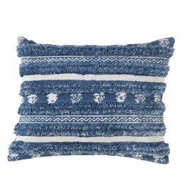 Μαξιλαροθήκη Διακοσμητική Casa 320 Navy Blue Kentia 45X45 100% Βαμβάκι