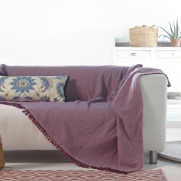 Ριχτάρι Greta 42 Purple Kentia Διθέσιο 180x240cm 100% Βαμβάκι