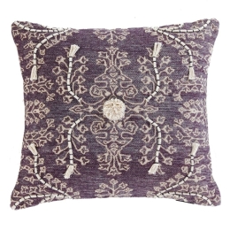 Μαξιλαροθήκη Διακοσμητική Casa 233 Purple-Beige Kentia 45X45 100% Βαμβάκι