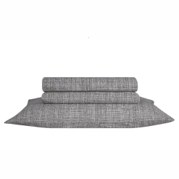 Σεντόνι Colton 15 Με Λάστιχο Grey Kentia Μονό 100x200cm 100% Βαμβάκι