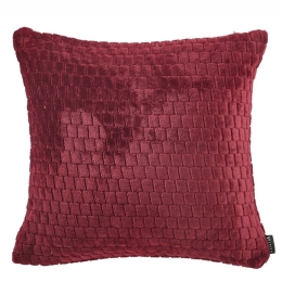Μαξιλάρι Διακοσμητικό (Με Γέμισμα) Harlow 42 Bordo Kentia 45X45 45x45cm Πολυέστερ