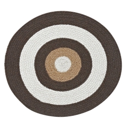 Σουπλά Jake 04 Beige -Brown Kentia 38x38cm 100% Βαμβάκι