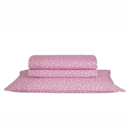 Σεντόνι Leyla 20 Με Λάστιχο Old Rose Kentia Μονό 100x200cm 100% Βαμβάκι