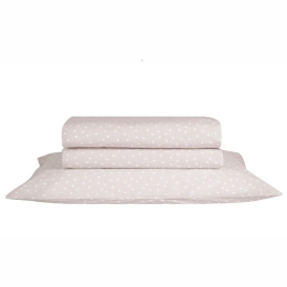 Σεντόνι Leyla 13 Beige Kentia Μονό 160x270cm 100% Βαμβάκι