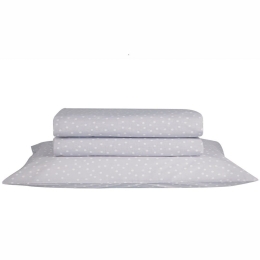 Σεντόνι Leyla 15 Grey Kentia Υπέρδιπλο 240x270cm 100% Βαμβάκι
